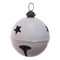 Contemporary Home Living 12.5" Cream White Round Christmas Bell